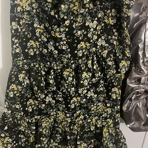 Lulus Black floral dress. Size medium